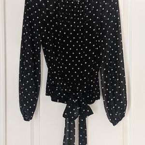 WHBM Dot Blouse, Size 2